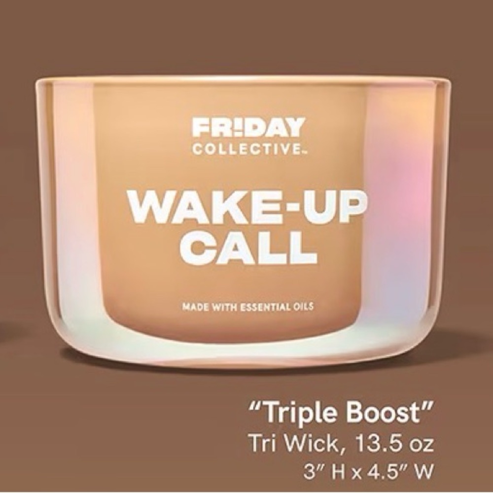 Friday Collective Wake-Up Call Coffee 3 Wick Candle